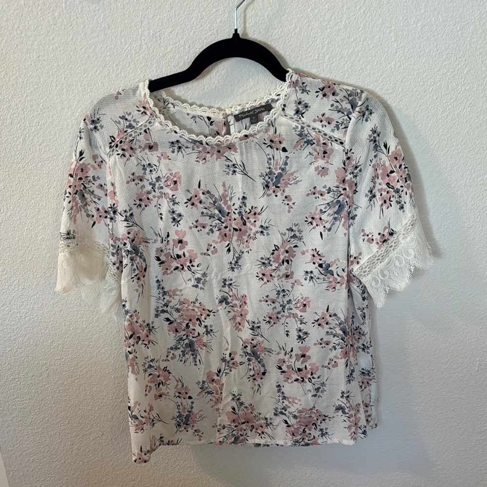 Michael Stars White Cream Boxy Blouse